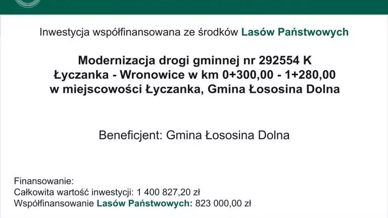 Lasy dofinansowanie Łososina.jpg