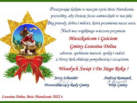 Życzenia Bożonarodzeniowe 2022