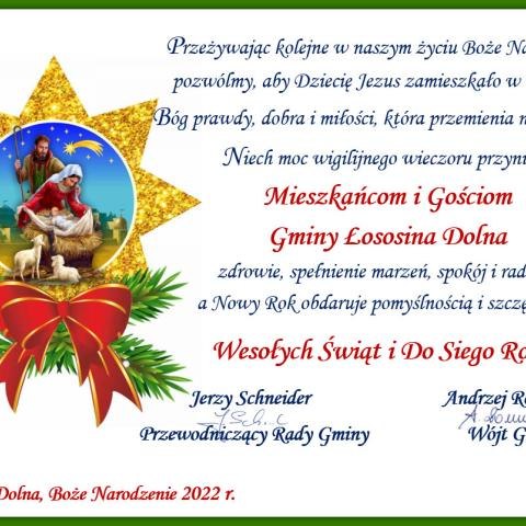 Życzenia Bożonarodzeniowe 2022