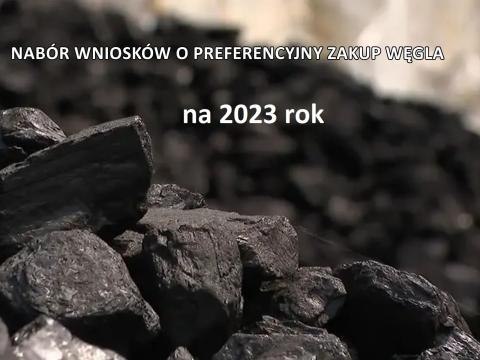 Informacja o realizacji preferencyjnego zakupu  węgla w Gminie Łososina Dolna w  2023 roku