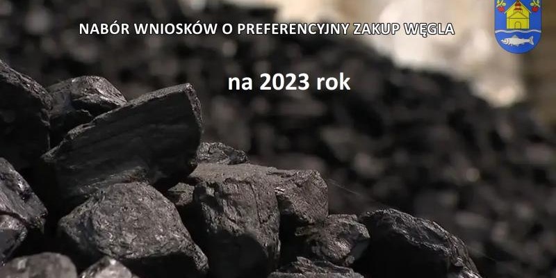 Informacja o realizacji preferencyjnego zakupu  węgla w Gminie Łososina Dolna w  2023 roku