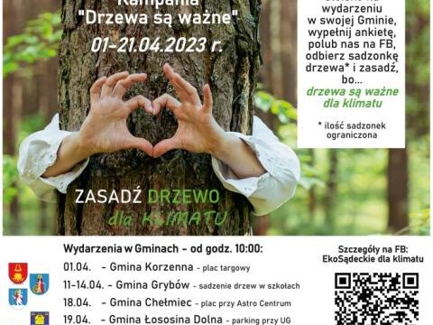 II Małopolski dzień dla klimatu „Drzewa są ważne” w Gminie Łososina Dolna