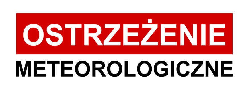 Ostrzeżenie meteorologiczne - opady deszczu