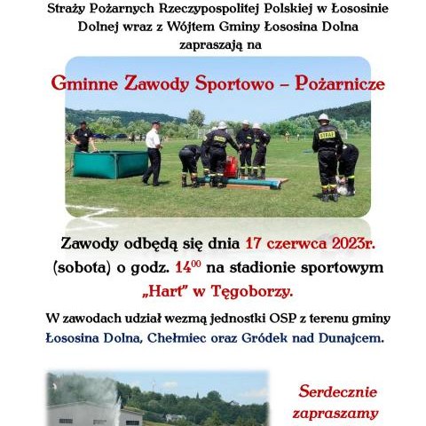 Zapraszamy na Gminne Zawody Sportowo - Pożarnicze