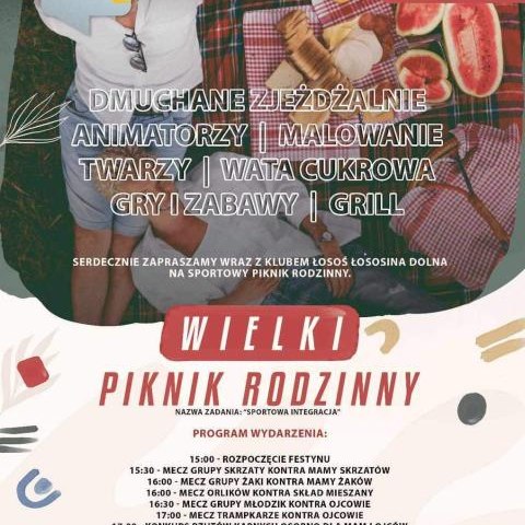 Piknik Rodzinny w Łososinie Dolnej już dzisiaj!