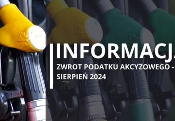 Zwrot podatku akcyzowego - sierpień 2024