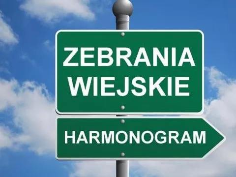 Harmonogram Zebrań Wiejskich w 2025 roku