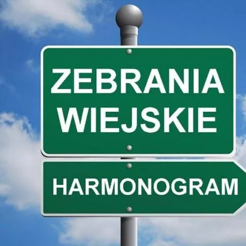 Harmonogram Zebrań Wiejskich w 2025 roku