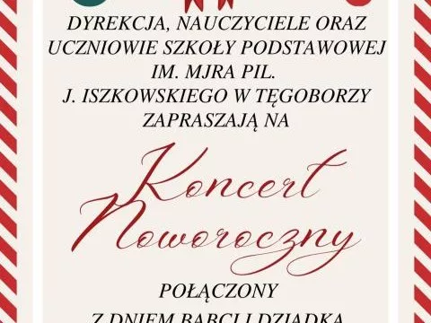 W niedzielę Koncert Noworoczny w Tęgoborzy, kolędowanie w Rąbkowej i Żbikowicach