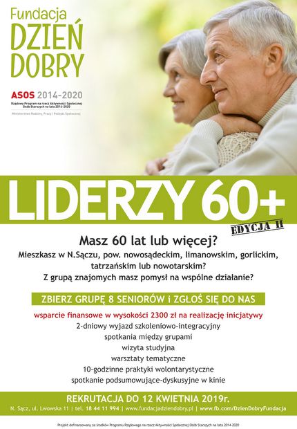 SENIORÓW ZAPRASZAMY do udziału w projekcie