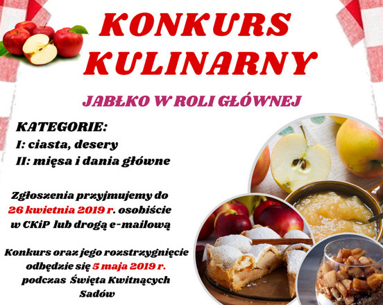 Konkurs kulinarny - jabłko w roli głównej