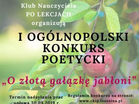 Ogólnopolski Konkurs Poetycki o „Złotą gałązkę jabłoni”