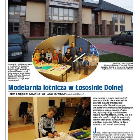 Modelarnia lotnicza w Łososinie Dolnej