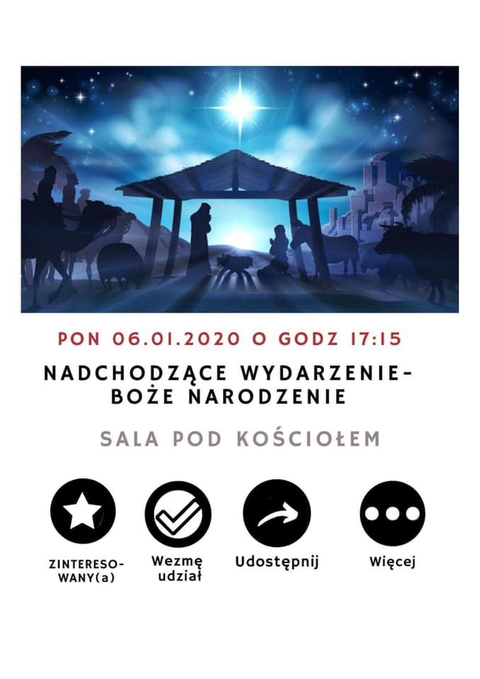 JASEŁKA pt.: „Nadchodzące wydarzenie - Boże Narodzenie”