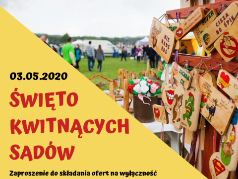 Święto Kwitnących Sadów 2020 – zaproszenie do składania ofert