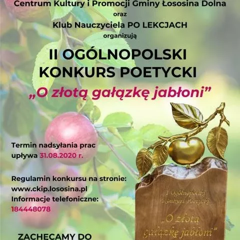 II Ogólnopolski Konkurs Poetycki „O złotą gałązkę jabłoni”