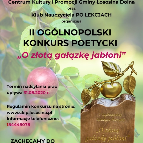 II Ogólnopolski Konkurs Poetycki „O złotą gałązkę jabłoni”