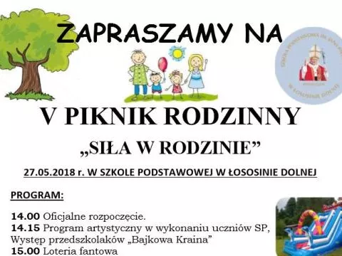 Piknik Rodzinny w SP Łososina Dolna