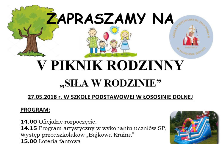 Piknik Rodzinny w SP Łososina Dolna