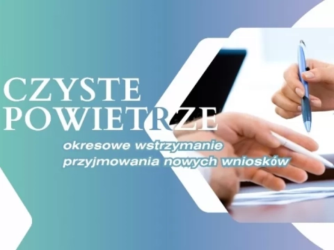 Wstrzymanie naboru nowych wniosków