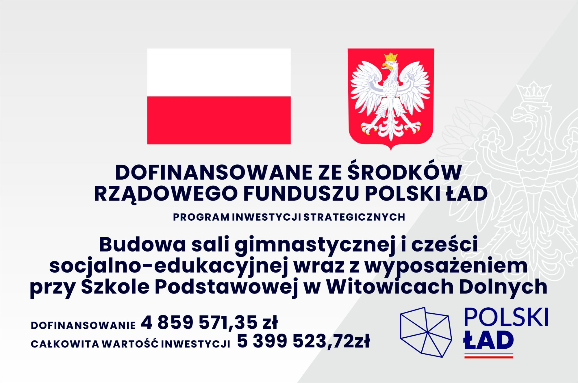 Budowa sali gimnastycznej w Witowicach Dolnych - umowa podpisana!