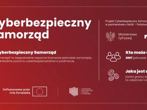 Grant w wysokości 850 000,00 zł dla gminy Łososina Dolna w ramach programu "Cyberbezpieczny samorząd"