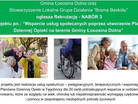 Nabór 3 do Placówki Dziennej Opieki w Tęgoborzy